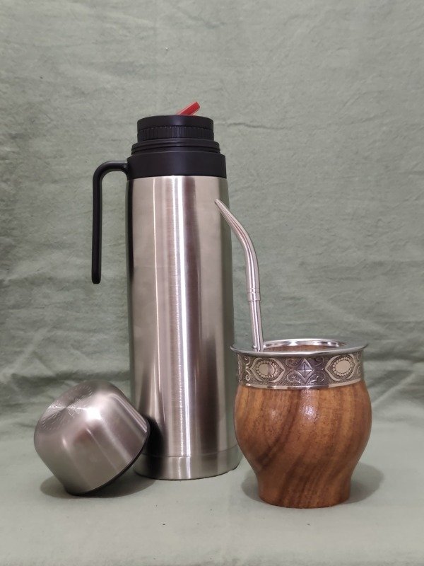 Producto - SET MATERO RÚSTICO MATE + TERMO + BOMBILLA