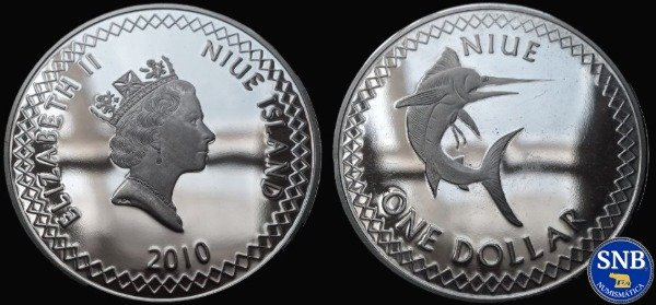 Producto - Niue - 1 Dólar (2010) - Pez Espada