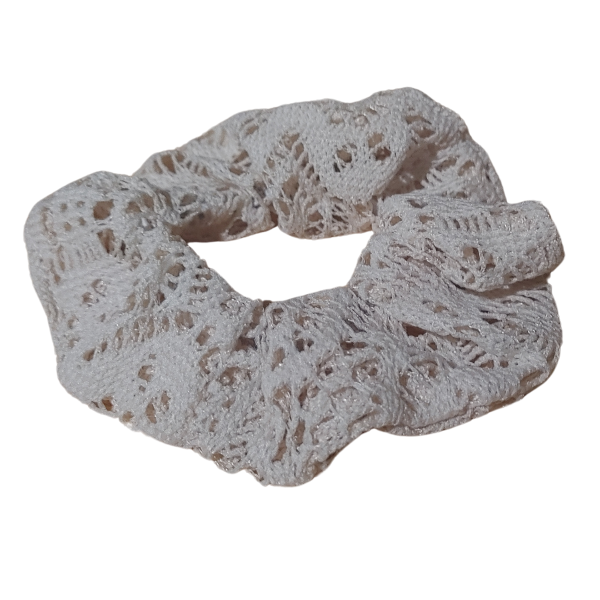 Producto - Scrunchies Gomita Para Pelo Hilado En Encaje x unidad - 6