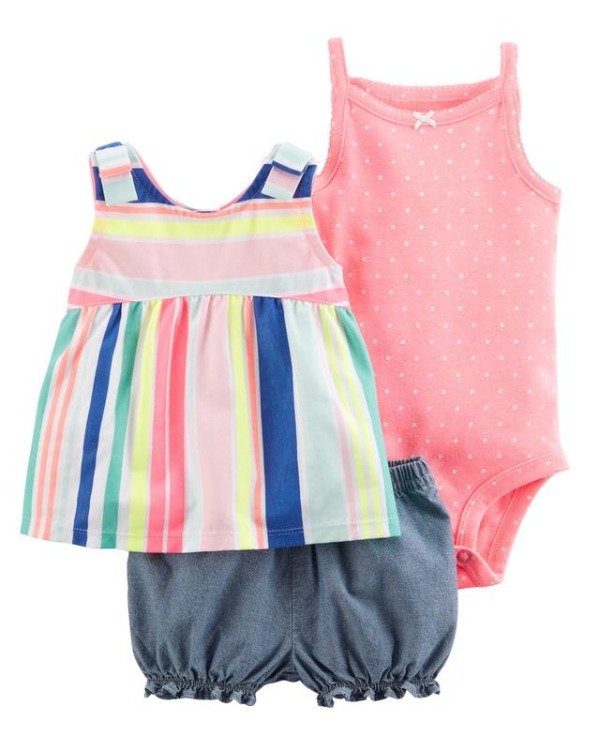 Producto - Trio Beba Verano  Remera Rayada Fluo Colores