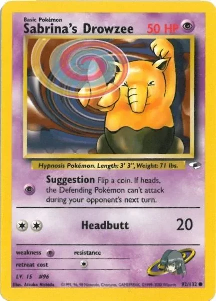 Producto - Sabrina's Drowzee 92/132 Gym Heroes Unlimited