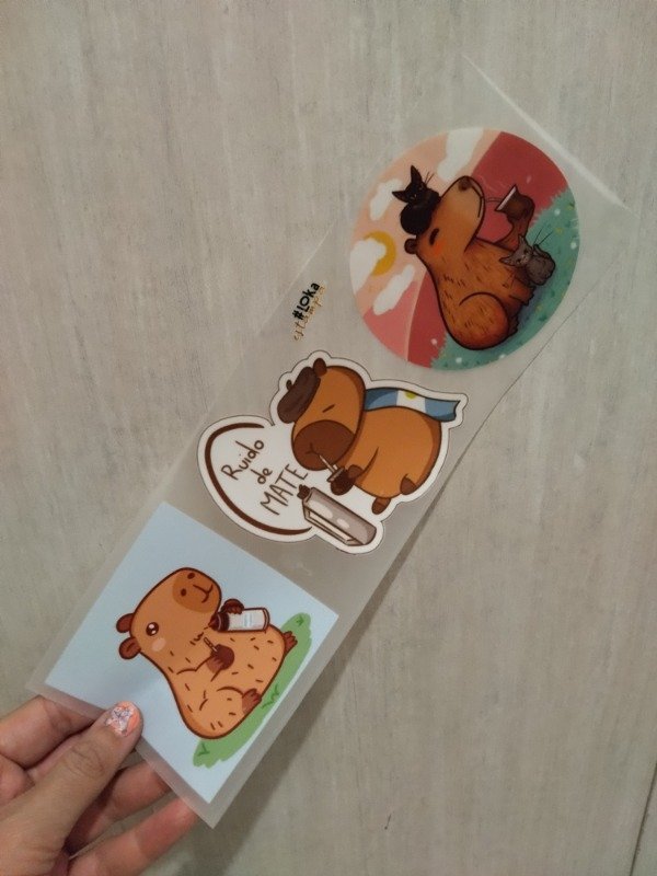 Producto - Termotransferibles 10x29cm Capibara Matero