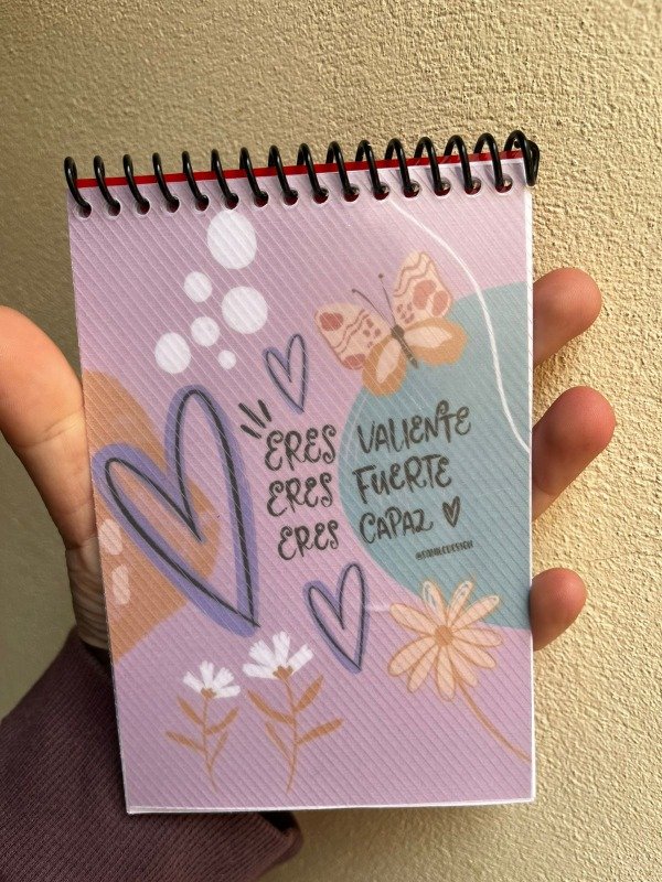 Producto - ANOTADOR ERES VALIENTE  X30HOJAS LISAS