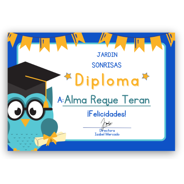 Producto - Diplomas y Certificados de Jardín Pack x20
