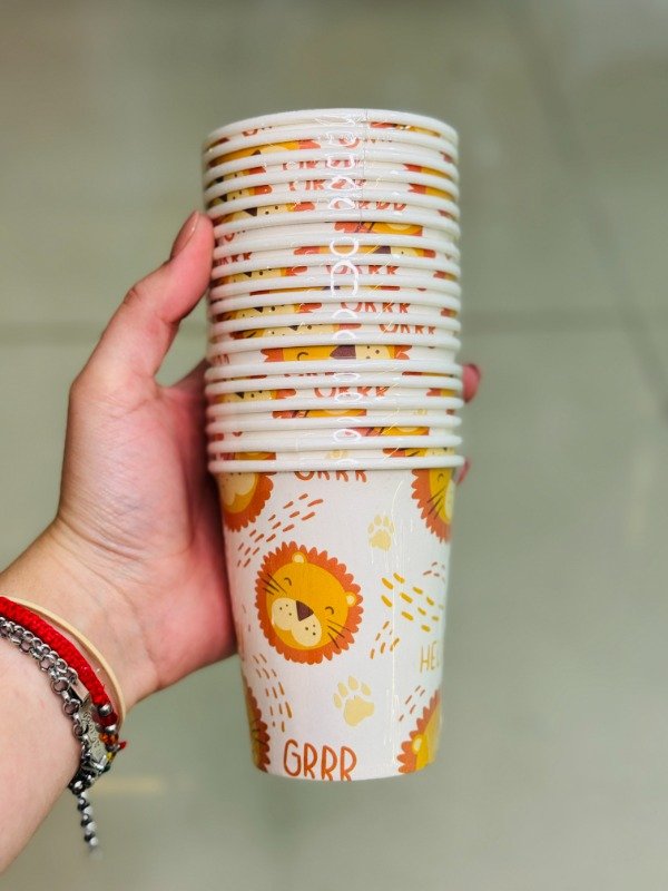 Producto - Vaso polipapel león x6u