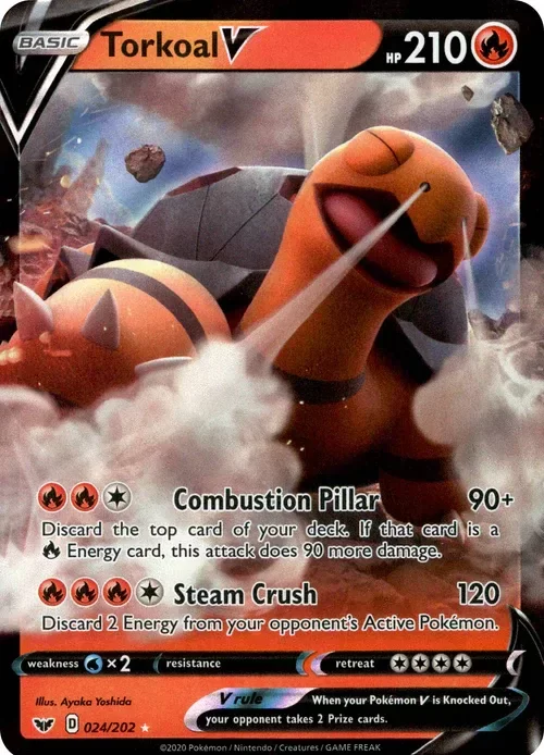 Producto - Torkoal V - 24/202 - Sword and Shield - Holo
