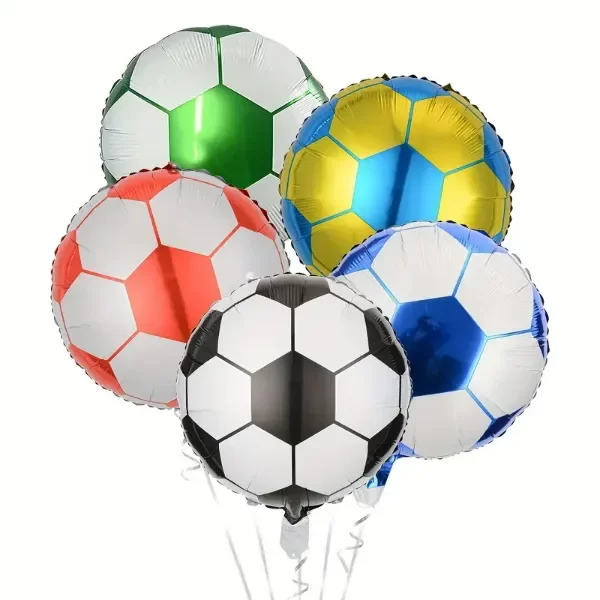 Producto - Globo pelota de fútbol metalizado 18" 45cm - 0