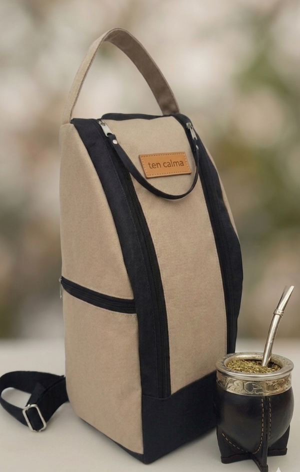 Producto - MORRAL MATERO BEIGE Y NEGRO