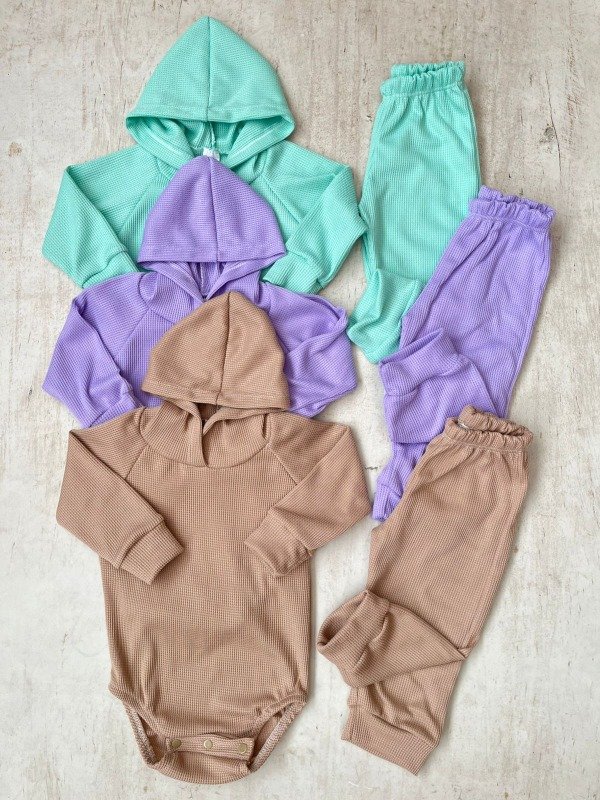 Producto - Conjunto waffle body buzo + pantalon 3 y 9M precio x2 unid - 1