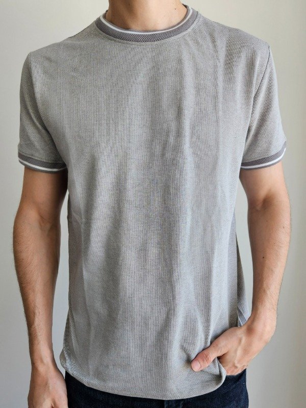 Producto - Remera pique gris