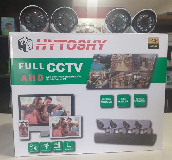 Producto - Set de 4 Cámaras con DVR AHD HYTOSHY