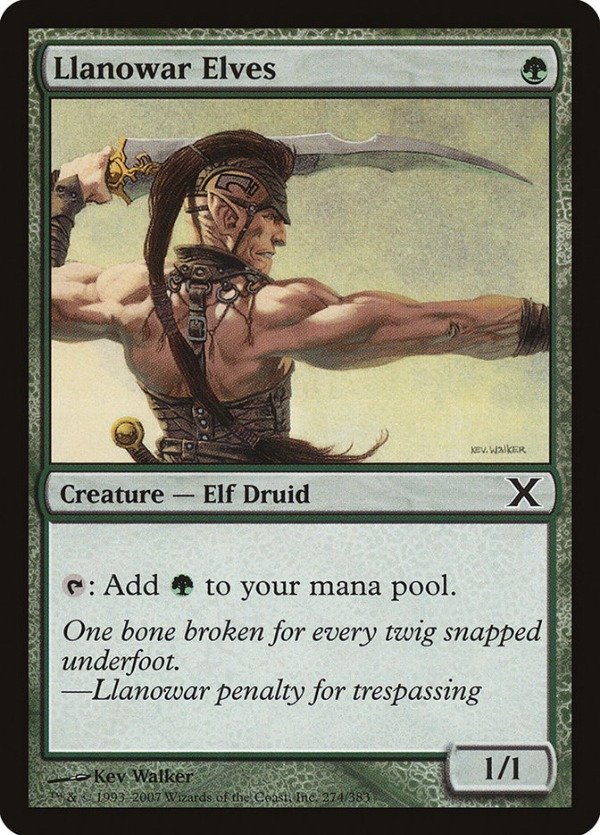 Producto - Llanowar Elves #274  Tenth Edition