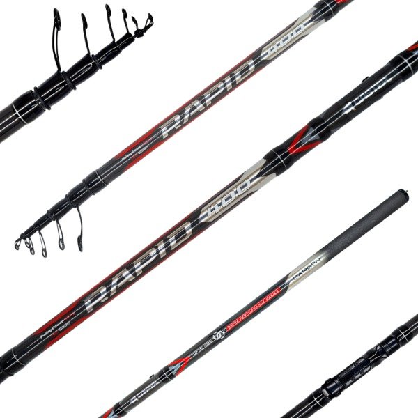 Producto - Caña Telescopica CASTER Rapid 4m Pejerrey Lisas Carbono Im8 100g