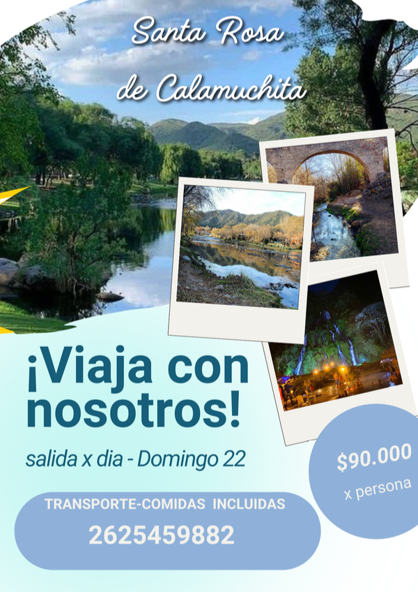 Producto - Santa Rosa de Calamuchita X dia