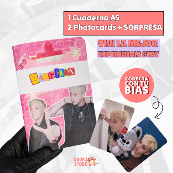 Producto - Set Stray Kids Cuaderno + 2 Photocards  'Experiencia STAY' - 0