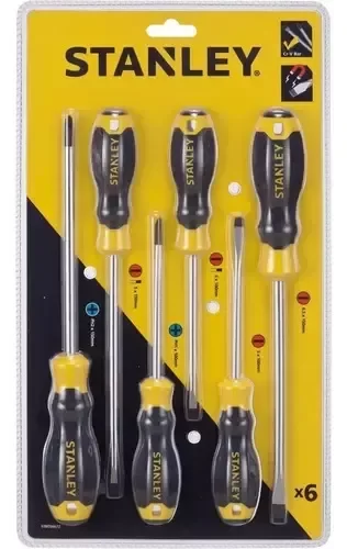 Producto - Juego de Destornilladores Stanley [6 Pzs] - STN66672