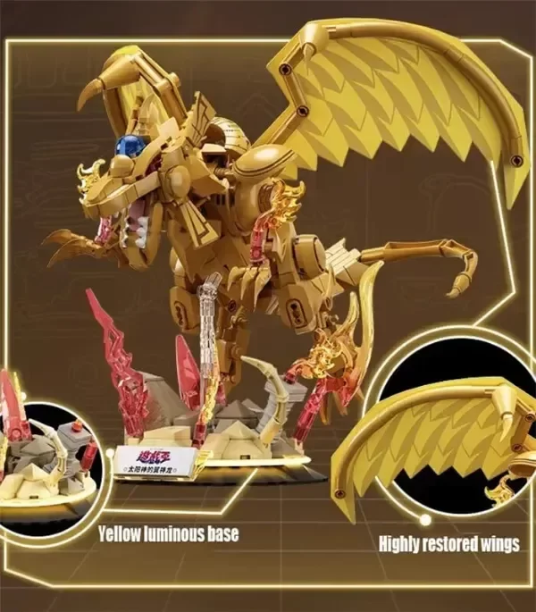 Producto - Micro Bricks Diorama Ra - Yugioh - 22cm con Luz - Licenciado - AREA X