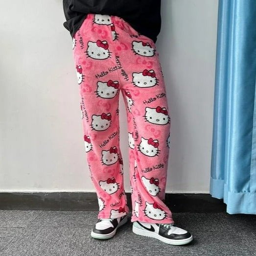 Producto - Pantalon polar Kitty rosado