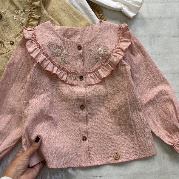 Producto - Blusa Esmeralda en color ROSA para niñas hasta el talle 12