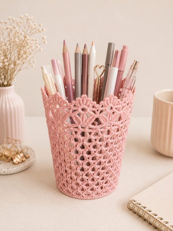 Producto - CANASTO ORGANIZADOR ROSA