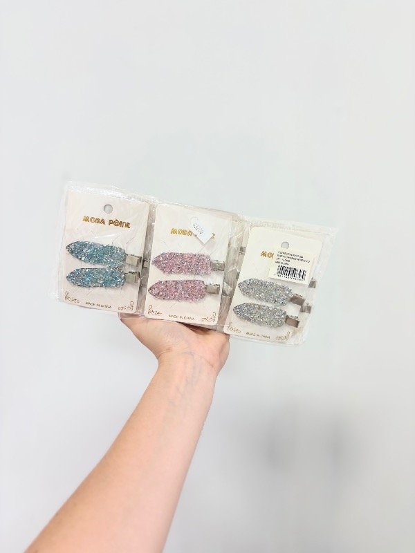 Producto - Set hebillas pico glitter