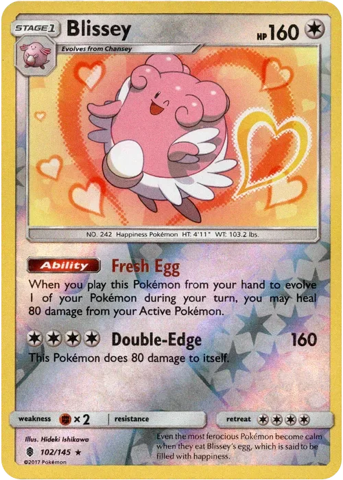 Producto - Blissey - 102/145 - Guardians Rising - Reverse Holo