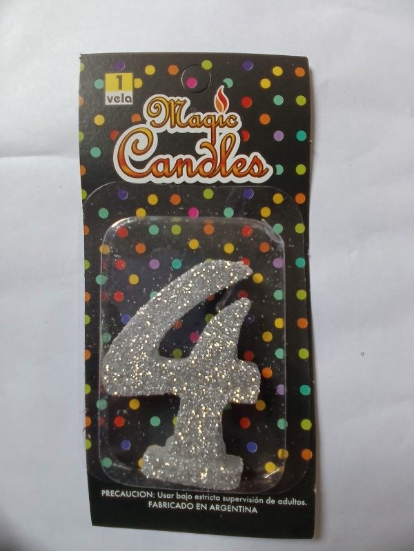 Producto - Vela Gibreada Plata N4
