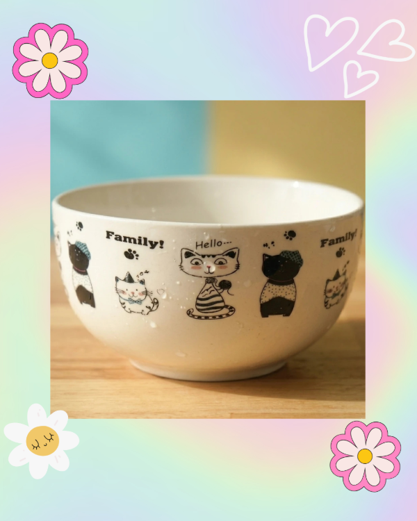 Producto - Bowl Cerámica Gatitos 540ml - 1