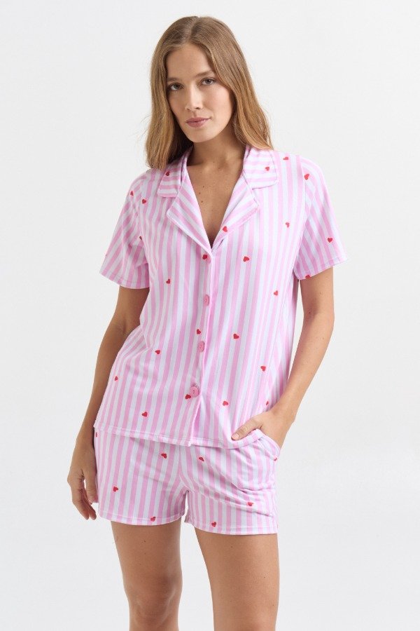 Producto - LOVELY STRIPES PJ CAMISA Y SHORT
