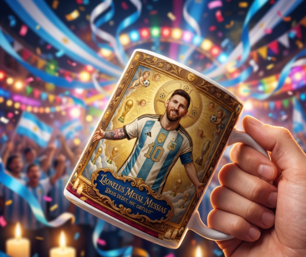 Producto - taza messi figurita