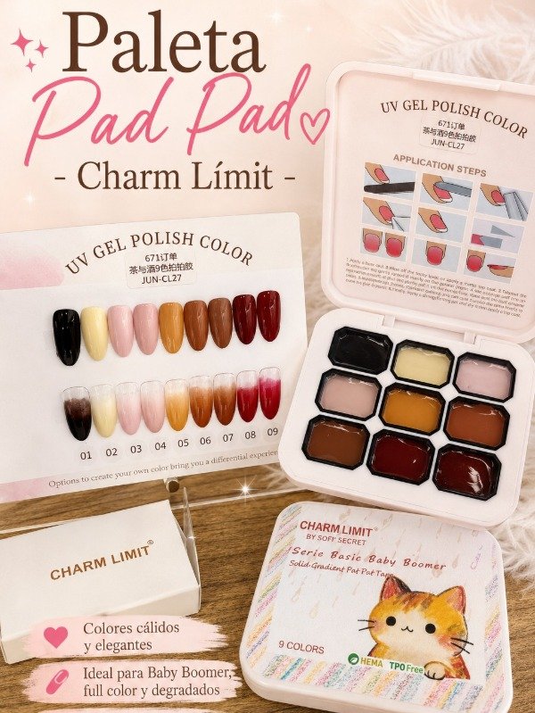 Producto - Paleta Pad Pad Pasteles #27 Charm Límit