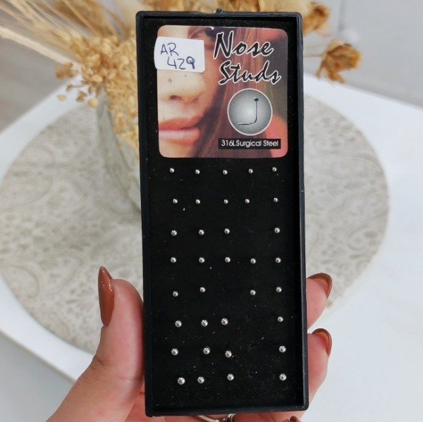 Producto - Aro pearcing en L pelotita de acero