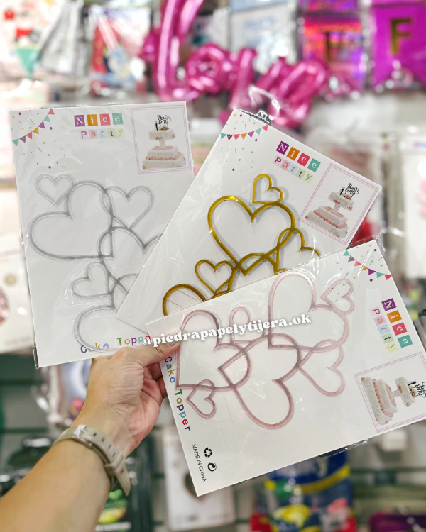 Producto - Adorno corazones para tortas