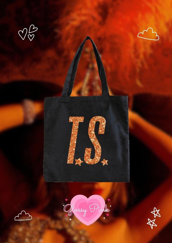 Producto - Tote Bag T.S - VINILO GLITTER NARANJA