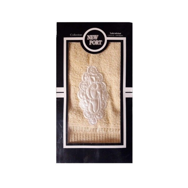 Producto - Toalla individual con Inicial New Port Bordada en Caja - 3