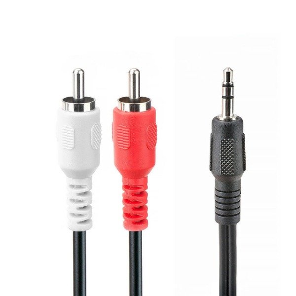 Producto - Cable miniplug 3.5 macho a 2 RCA machos 1.8 metros