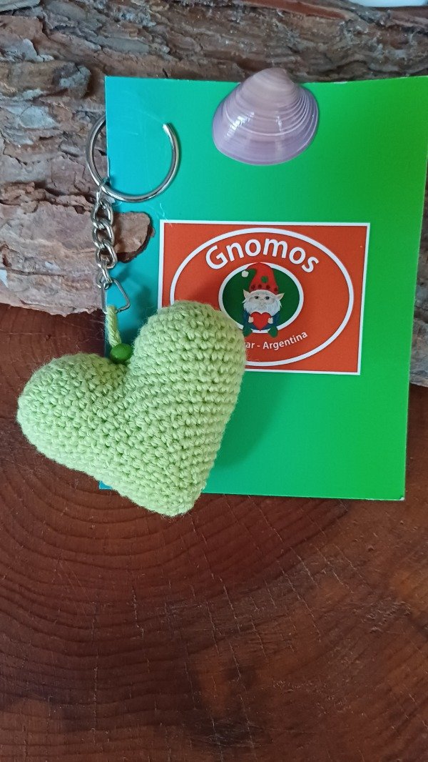 Producto - Llavero Corazón Verde Agua Mini - Keychain Mini Water Green Heart