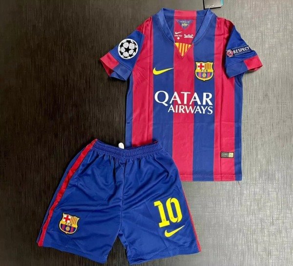 Producto - CONJUNTO FC BARCELONA IMPORTADO TITULAR RETRO 2014/2015 #10 MESSI
