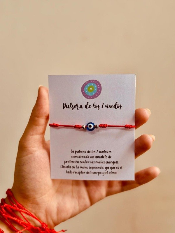 Producto - Pulsera 7 nudos con ojo turco