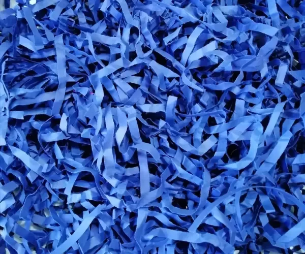 Producto - Viruta en bolsa 20 cm. x 30 cm. AZUL OSCURO