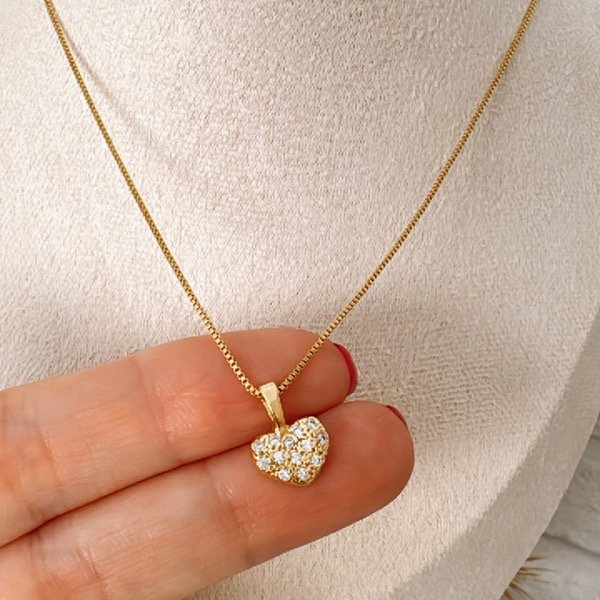 Producto - DIJE CORAZÓN CON CUBIC cod 6