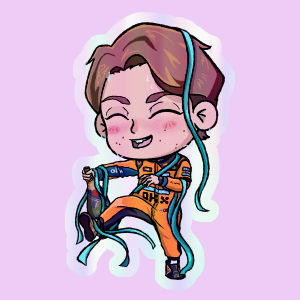 Producto - Stickers Holograficos - F1 - Oscar Piastri