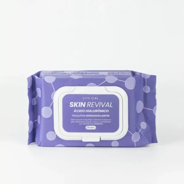 Producto - Toallitas desmaquillantes de Acido Hialuronico 30pcs - City Girl