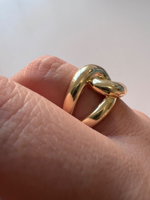 Producto - Anillo cruzado Dorado