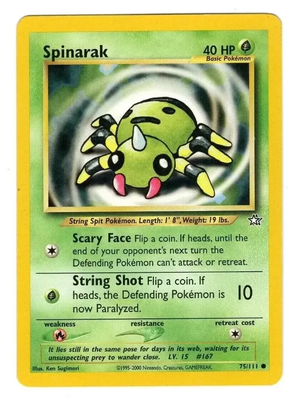 Producto - Spinarak 75/111 Neo Genesis Pokemon