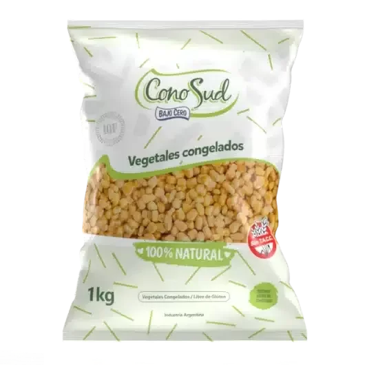 Producto - Granos de choclo Cono Sud.