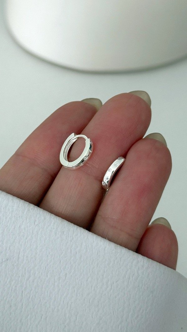 Producto - Argollas 11mm cubic inc finas P925