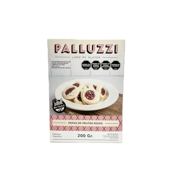 Producto - PALLUZZI PEPAS SABOR A FRUTOS ROJOS