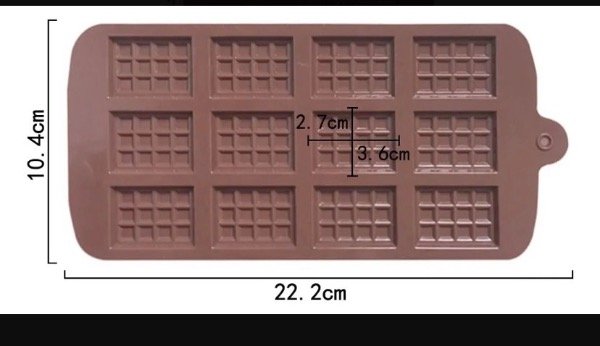 Producto - MOLDE SILICONA X12 TABLETAS DE CHOCOLATE - 1