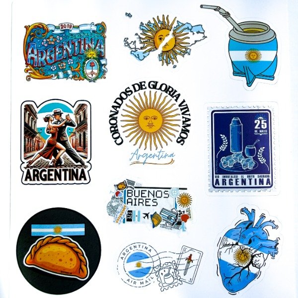 Plancha de Stickers Patria - Mates and Chill